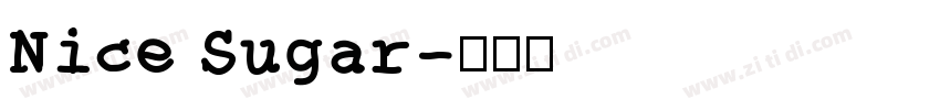 Nice Sugar字体转换